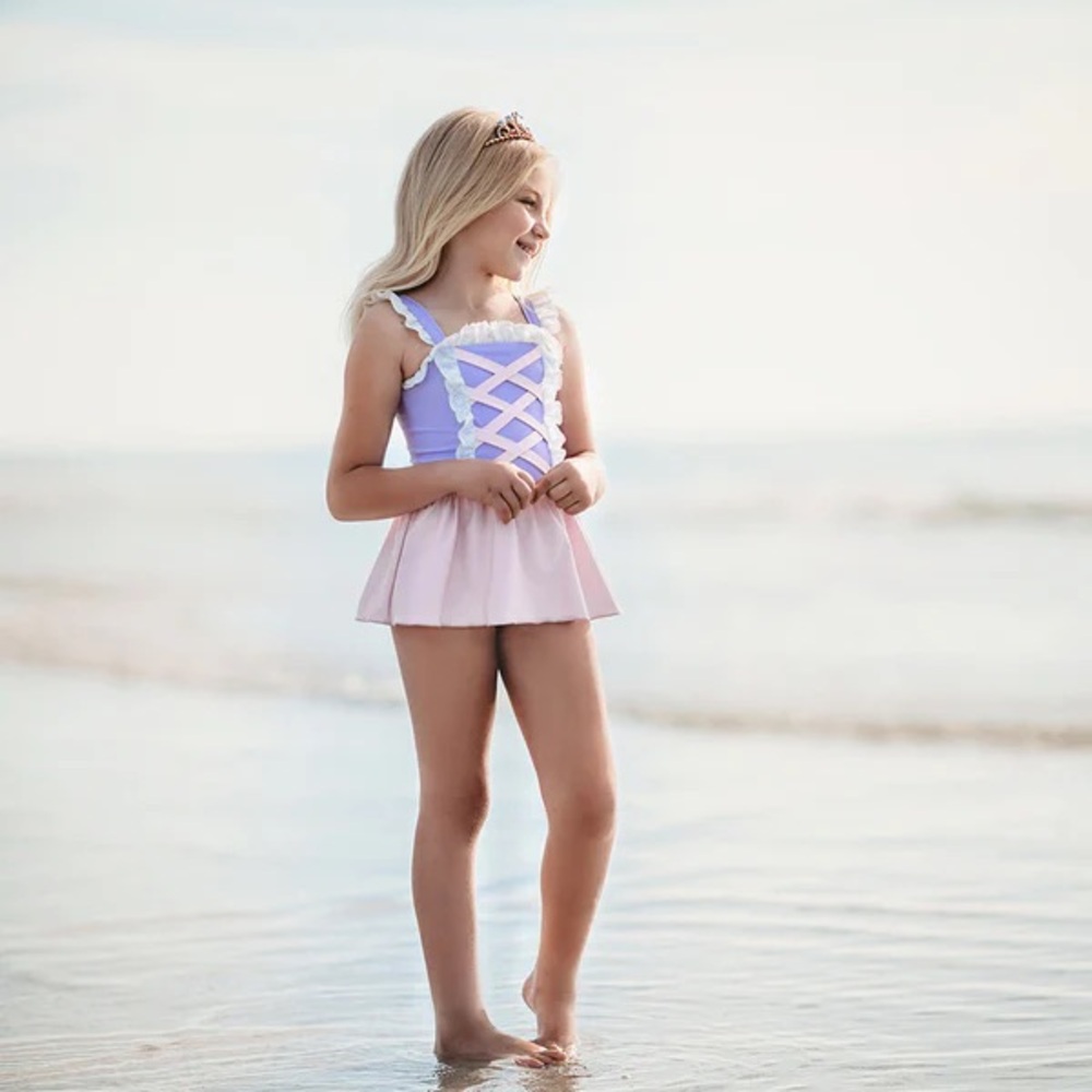 ONLY LITTLE ONCE Rapunzel swimsuit NWOT